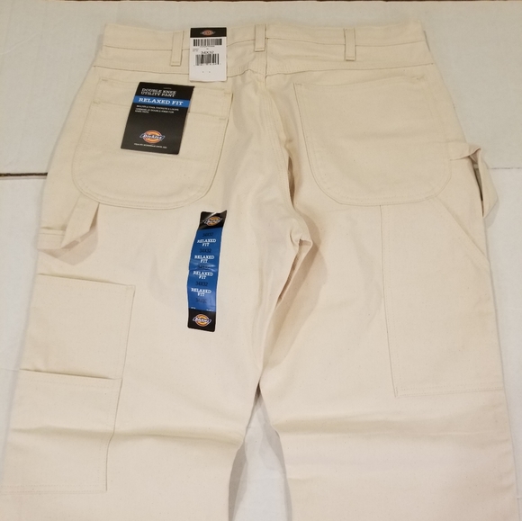 NWT Dickies Double Knee Utility Painter's Pants Natural Beige 34x32 Relaxed Fit - Picture 5 of 11